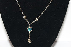 Antique Goldtone Multiple Heart Necklace