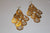 W00389  Goldtone Cascading Earrings