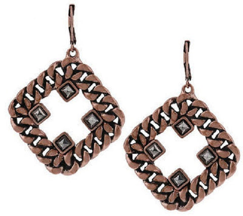 Heidi Klum Curblink Chain and Crystal Earrings  J261748  Rosetone