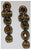 Heidi Klum Faceted Stone Linear Pierced Earrings Goldtone  J263119
