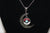 W00408  Pokemon Ball with Moon Pendant Necklace