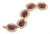 Isaac Mizrahi Live Oval Cabochon Wreath Link Bracelet J156578 Average Size
