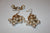 W00398 Set of 2 Faux Pearl Stud and Dangle Earrings