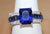 Very Pretty Silvertone Ring with Faux Dark Blue Stone Size 9