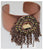 Multi-Chain Fringe Cuff Bracelet Rosetone Small