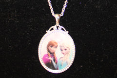 Disney's Frozen Necklace with Anna & Elsa