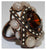 Heidi Klum Rosetone Cabochon And Crystal Ring J265883 Size 7