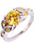 Faux Round and Marquise Cut Citrine Ring Size 10