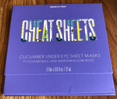 Perfectly Posh Cheat Sheets Under Eye Sheet Masks