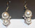 Gorgeous Faux Pearl & Crystal Silvertone Earrings