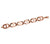 Bronzo Italia 8in Polished Status Link Bracelet
