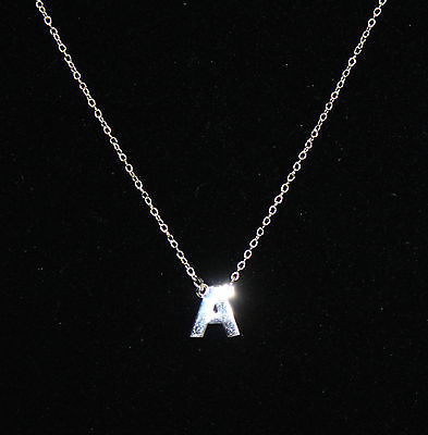 Silver Style Sterling Polished Initial Pendant  J317824  A Initial