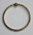 Bronzo Italia Rope Chain Inlay Round Bangle w/ Magnetic Clasp J292220 Yellow Sm